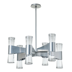 Hubbardton Forge - 131008-SKT-MULT-85-ZM0888 - Bellis 6-Arm 12-Light Round Chandelier - Bellis - Sterling