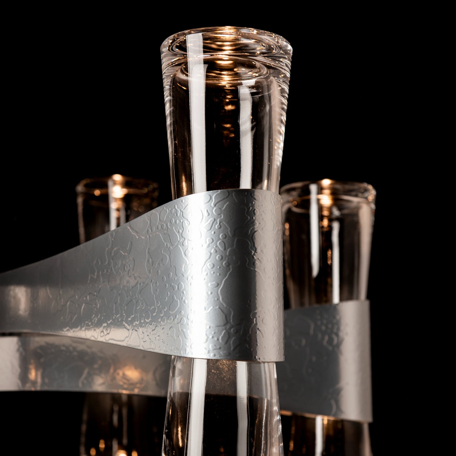 Hubbardton Forge - 131008-SKT-MULT-85-ZM0888 - Bellis 6-Arm 12-Light Round Chandelier - Bellis - Sterling