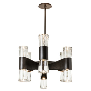 Hubbardton Forge - 131009-SKT-MULT-07-ZM0888 - Bellis 6-Arm 12-Light Oval Chandelier - Bellis - Dark Smoke
