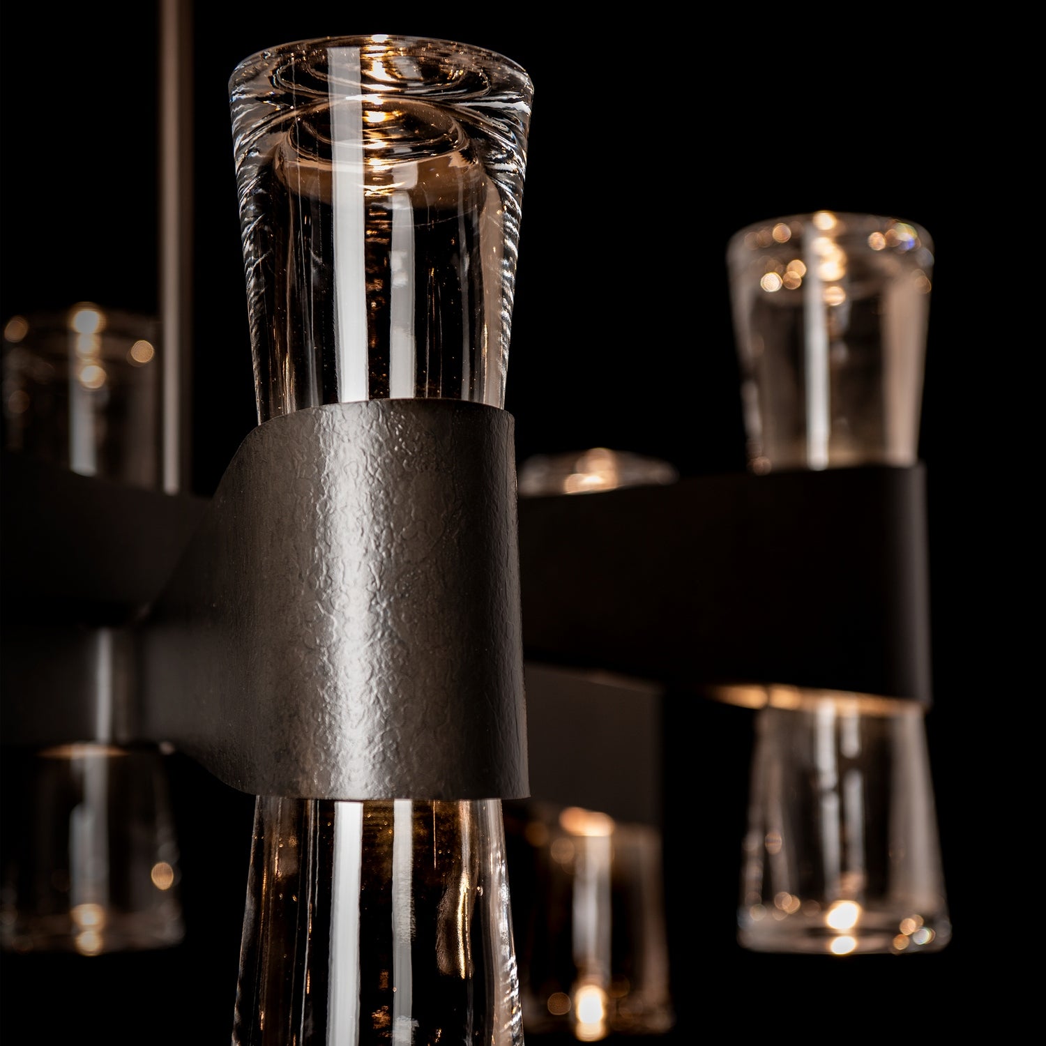 Hubbardton Forge - 131009-SKT-MULT-07-ZM0888 - Bellis 6-Arm 12-Light Oval Chandelier - Bellis - Dark Smoke