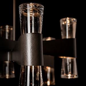 Hubbardton Forge - 131009-SKT-MULT-07-ZM0888 - Bellis 6-Arm 12-Light Oval Chandelier - Bellis - Dark Smoke