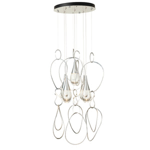 Hubbardton Forge - 131161-SKT-STND-85-ZM0873 - Lyric 5-Light Round Pendant - Lyric - Sterling