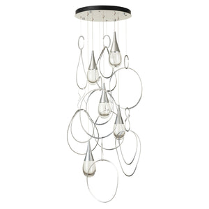 Hubbardton Forge - 131161-SKT-STND-85-ZM0873 - Lyric 5-Light Round Pendant - Lyric - Sterling