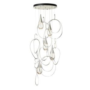 Hubbardton Forge - 131161-SKT-STND-85-ZM0873 - Lyric 5-Light Round Pendant - Lyric - Sterling