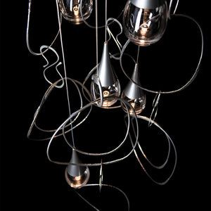 Hubbardton Forge - 131161-SKT-STND-85-ZM0873 - Lyric 5-Light Round Pendant - Lyric - Sterling