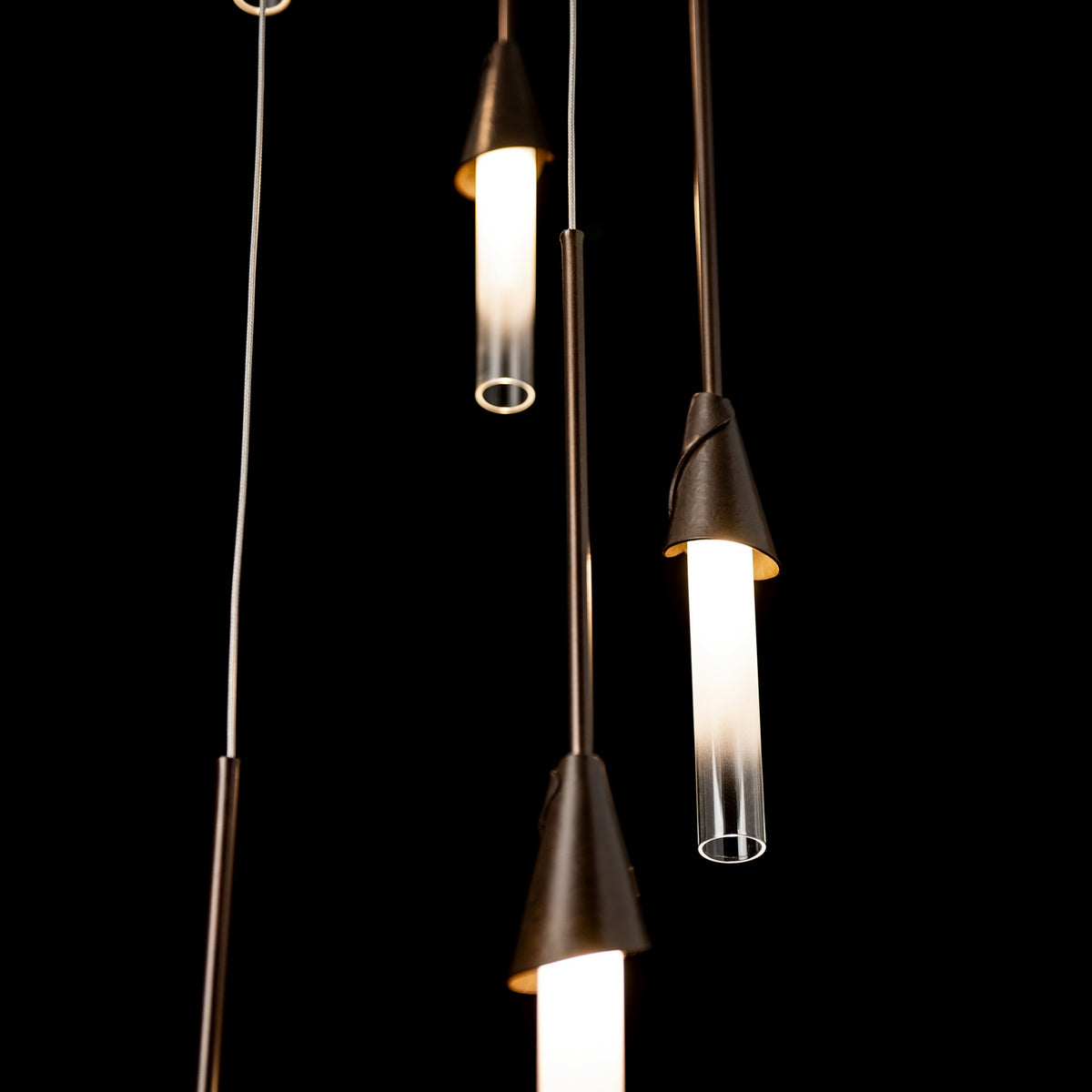 Hubbardton Forge - 131163-SKT-STND-05-WC0821 - Lilium 5-Light Round Pendant - Lilium - Bronze