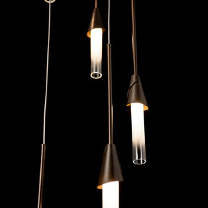 Hubbardton Forge - 131163-SKT-STND-05-WC0821 - Lilium 5-Light Round Pendant - Lilium - Bronze