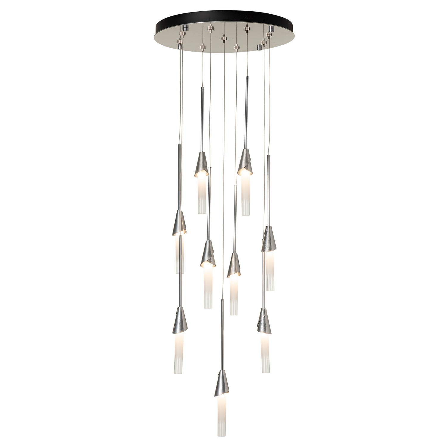 Hubbardton Forge - 131164-SKT-STND-85-WC0821 - Lilium 9-Light Round Pendant - Lilium - Sterling