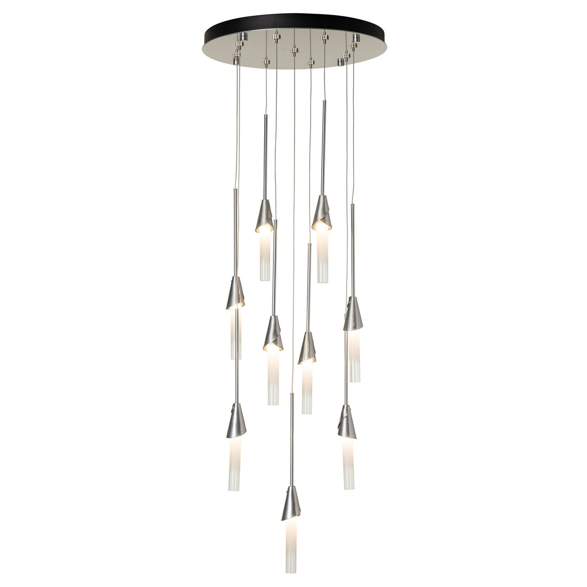 Hubbardton Forge - 131164-SKT-STND-85-WC0821 - Lilium 9-Light Round Pendant - Lilium - Sterling