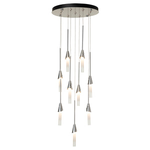 Hubbardton Forge - 131164-SKT-STND-85-WC0821 - Lilium 9-Light Round Pendant - Lilium - Sterling