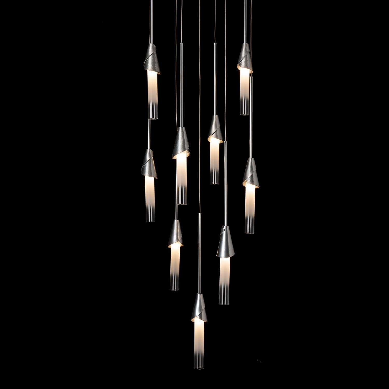 Hubbardton Forge - 131164-SKT-STND-85-WC0821 - Lilium 9-Light Round Pendant - Lilium - Sterling