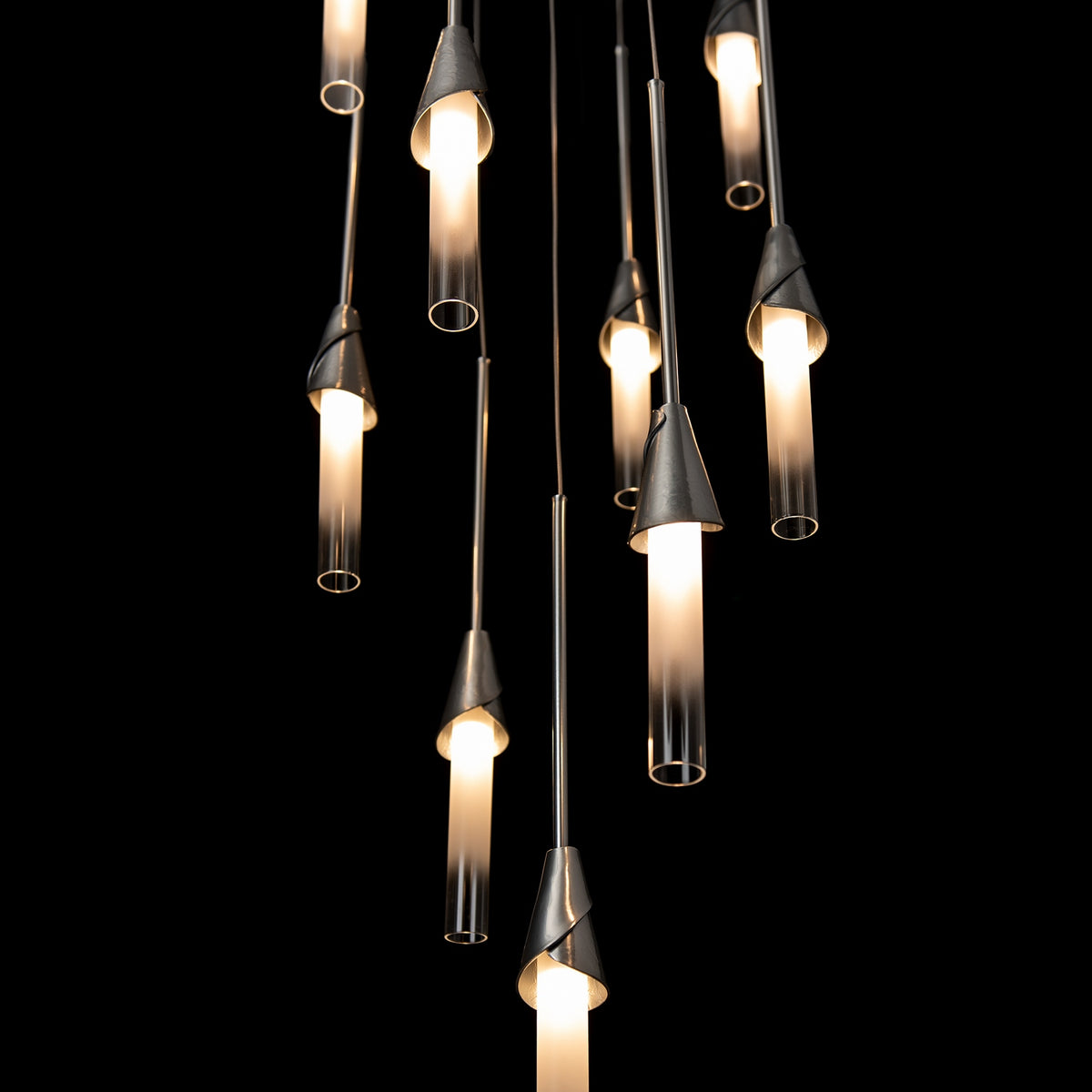Hubbardton Forge - 131164-SKT-STND-85-WC0821 - Lilium 9-Light Round Pendant - Lilium - Sterling