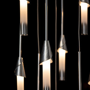 Hubbardton Forge - 131164-SKT-STND-85-WC0821 - Lilium 9-Light Round Pendant - Lilium - Sterling