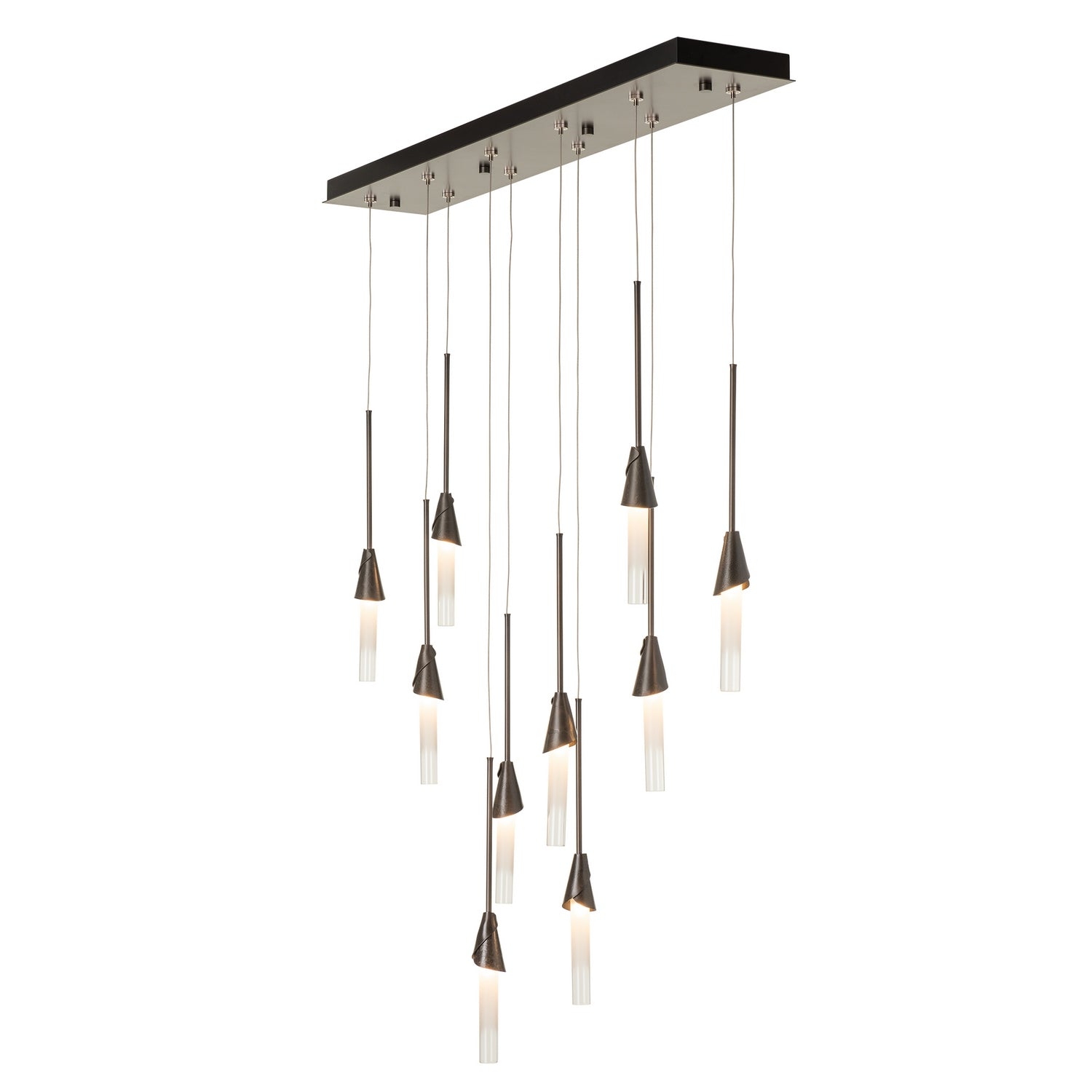 Hubbardton Forge - 131165-SKT-STND-07-WC0821 - Lilium 10-Light Linear Pendant - Lilium - Dark Smoke