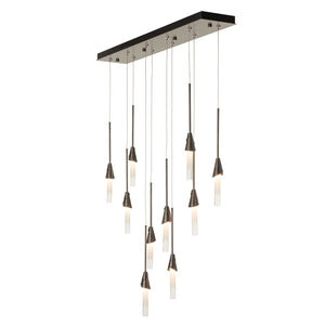 Hubbardton Forge - 131165-SKT-STND-07-WC0821 - Lilium 10-Light Linear Pendant - Lilium - Dark Smoke