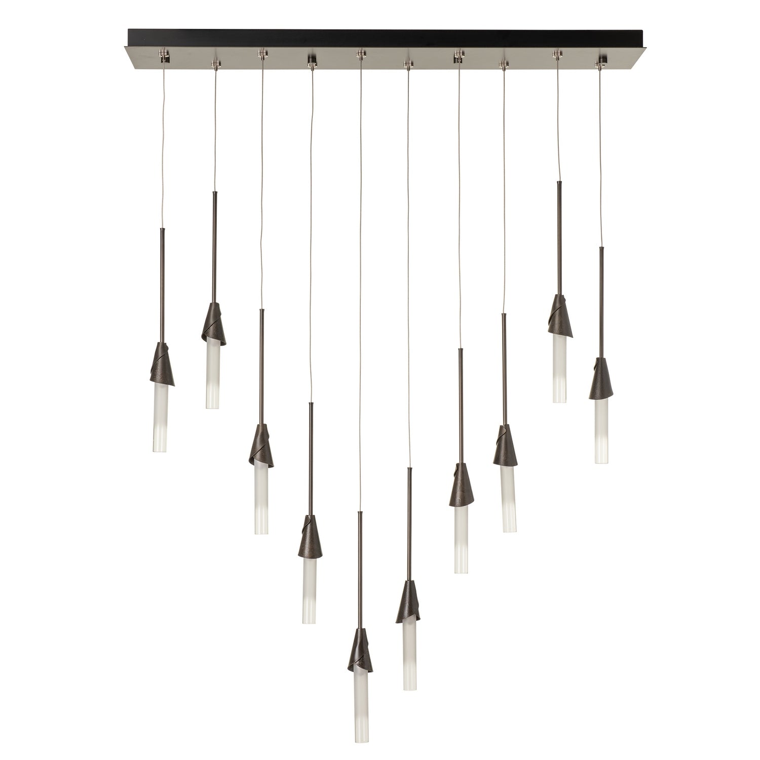 Hubbardton Forge - 131165-SKT-STND-07-WC0821 - Lilium 10-Light Linear Pendant - Lilium - Dark Smoke