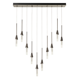 Hubbardton Forge - 131165-SKT-STND-07-WC0821 - Lilium 10-Light Linear Pendant - Lilium - Dark Smoke