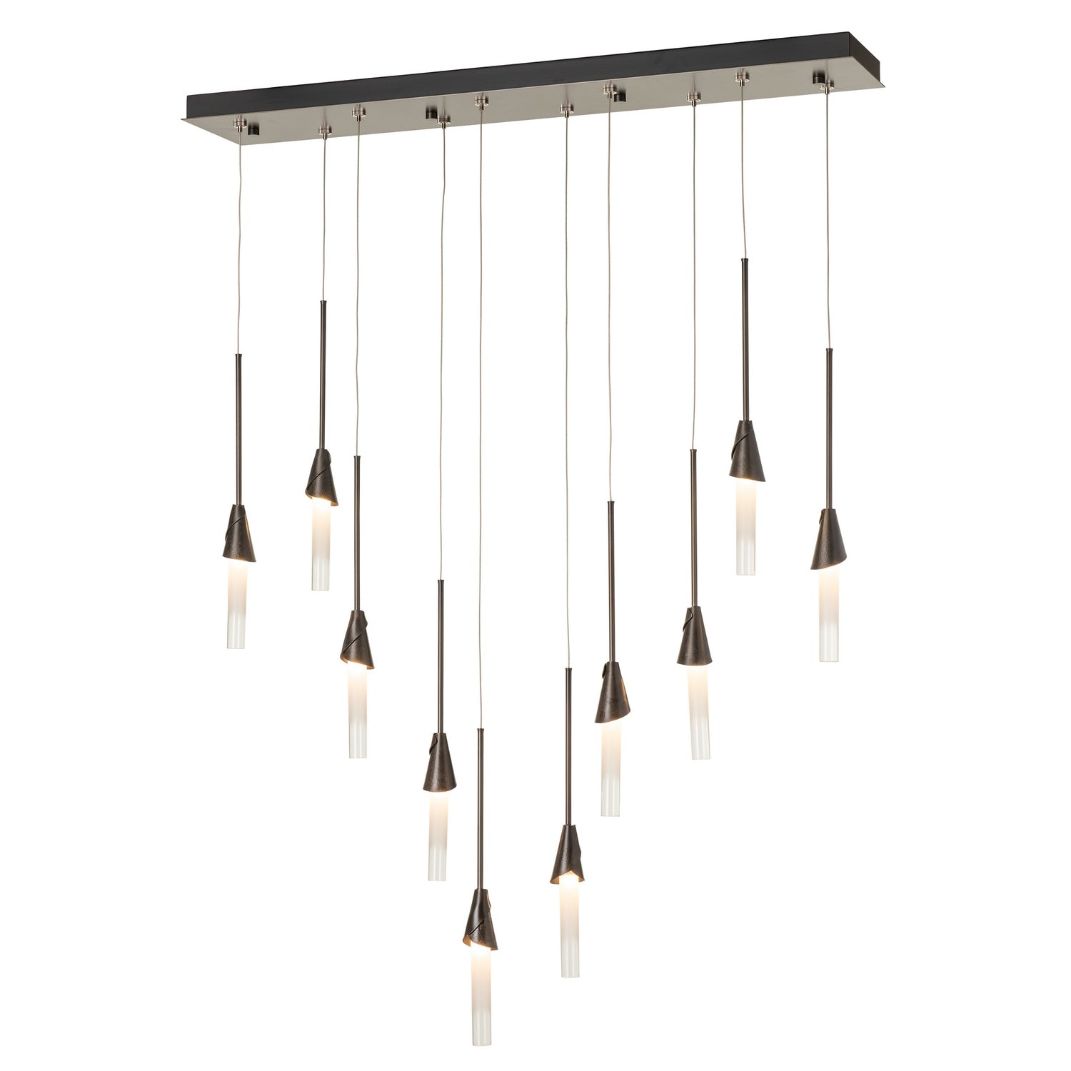 Hubbardton Forge - 131165-SKT-STND-07-WC0821 - Lilium 10-Light Linear Pendant - Lilium - Dark Smoke