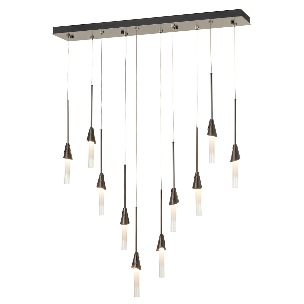 Hubbardton Forge - 131165-SKT-STND-07-WC0821 - Lilium 10-Light Linear Pendant - Lilium - Dark Smoke