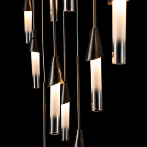 Hubbardton Forge - 131165-SKT-STND-07-WC0821 - Lilium 10-Light Linear Pendant - Lilium - Dark Smoke