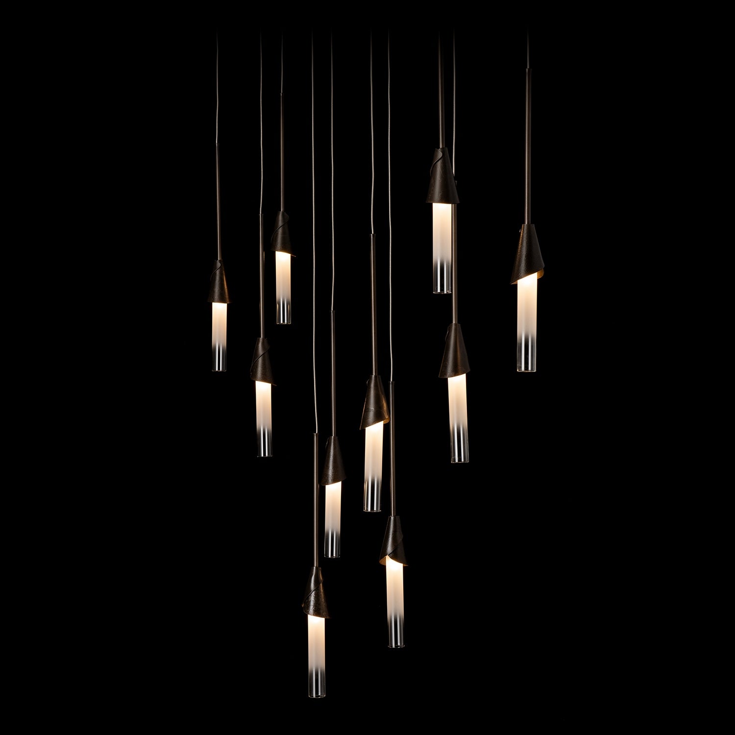 Hubbardton Forge - 131165-SKT-STND-07-WC0821 - Lilium 10-Light Linear Pendant - Lilium - Dark Smoke