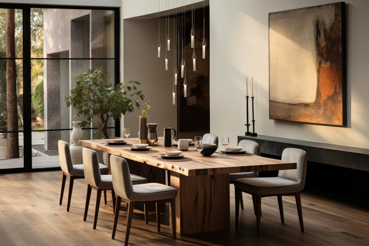 Hubbardton Forge - 131165-SKT-STND-07-WC0821 - Lilium 10-Light Linear Pendant - Lilium - Dark Smoke