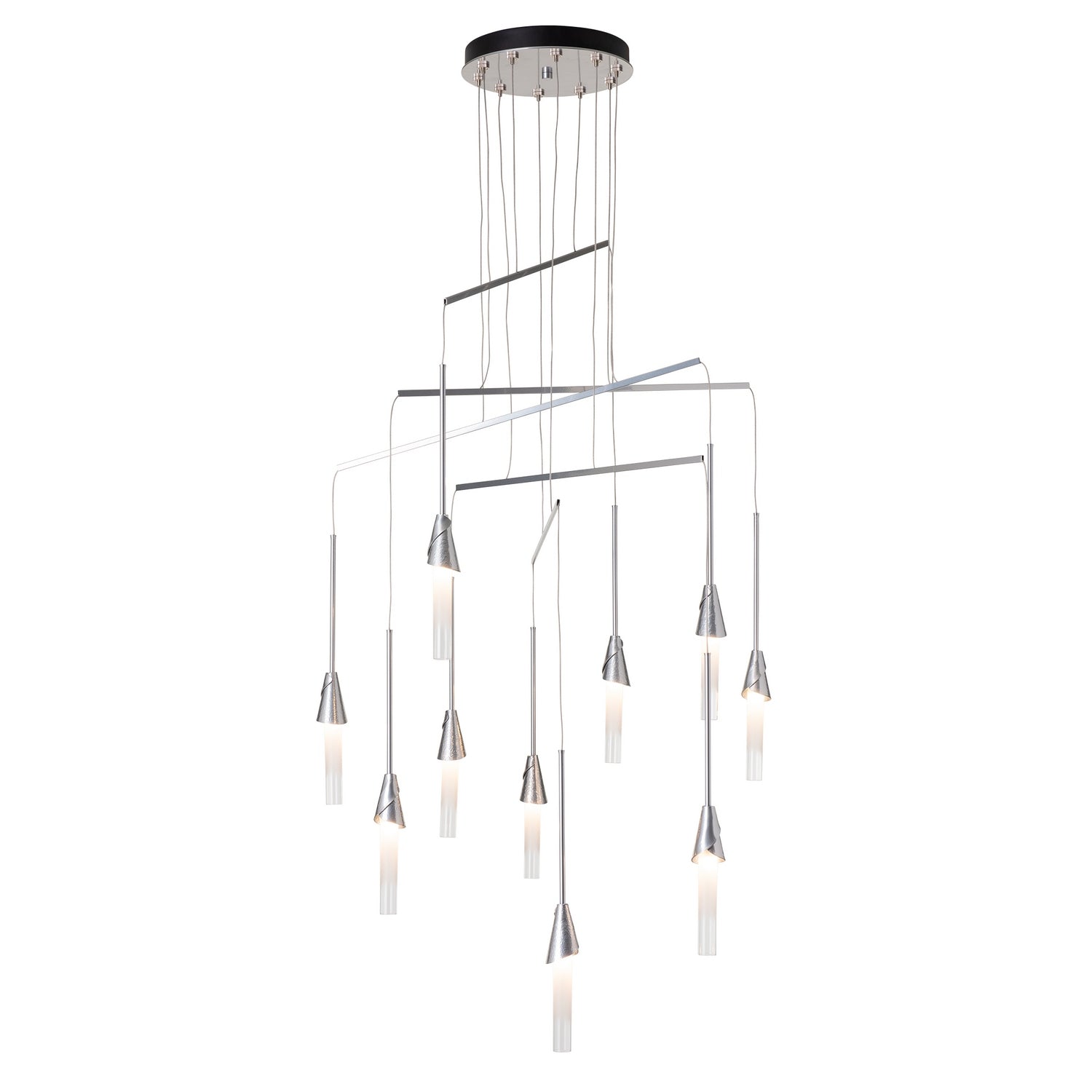 Hubbardton Forge - 131166-SKT-STND-85-WC0821 - Lilium 10-Light Mobile Pendant - Lilium - Sterling