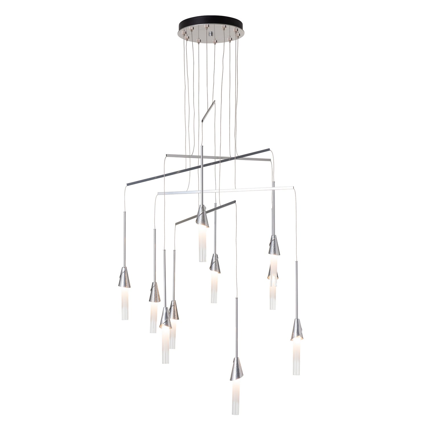 Hubbardton Forge - 131166-SKT-STND-85-WC0821 - Lilium 10-Light Mobile Pendant - Lilium - Sterling