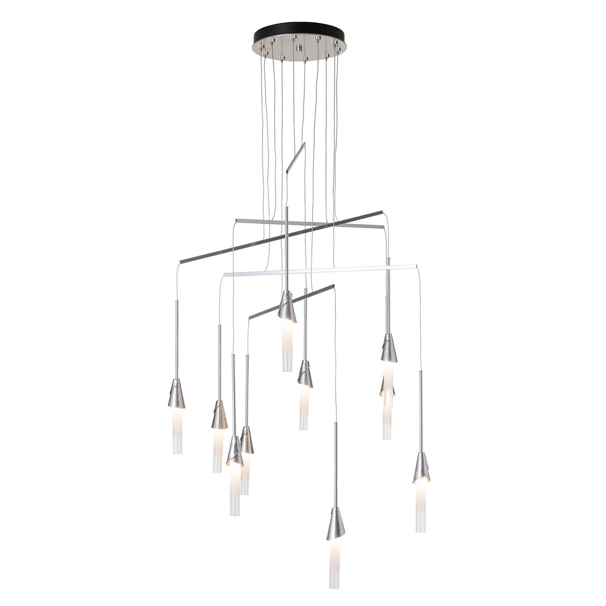 Hubbardton Forge - 131166-SKT-STND-85-WC0821 - Lilium 10-Light Mobile Pendant - Lilium - Sterling