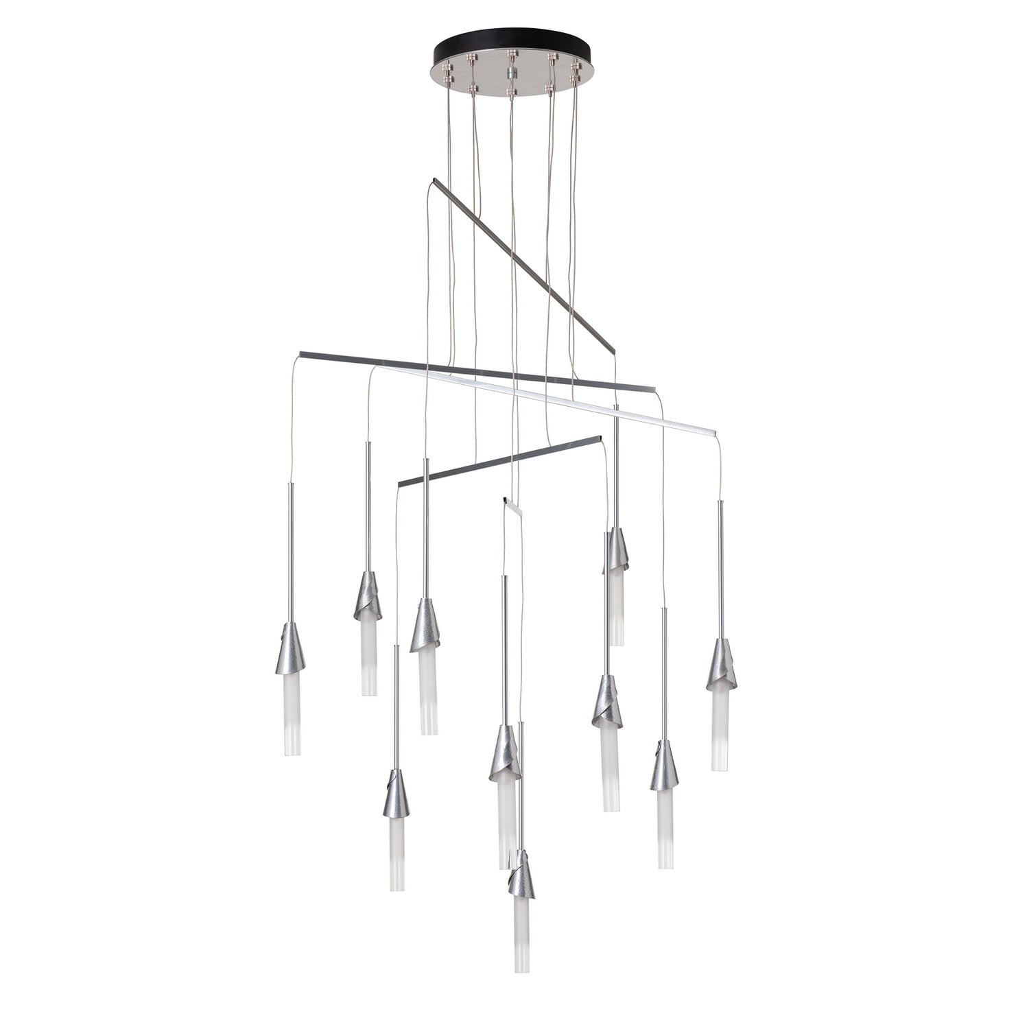 Hubbardton Forge - 131166-SKT-STND-85-WC0821 - Lilium 10-Light Mobile Pendant - Lilium - Sterling