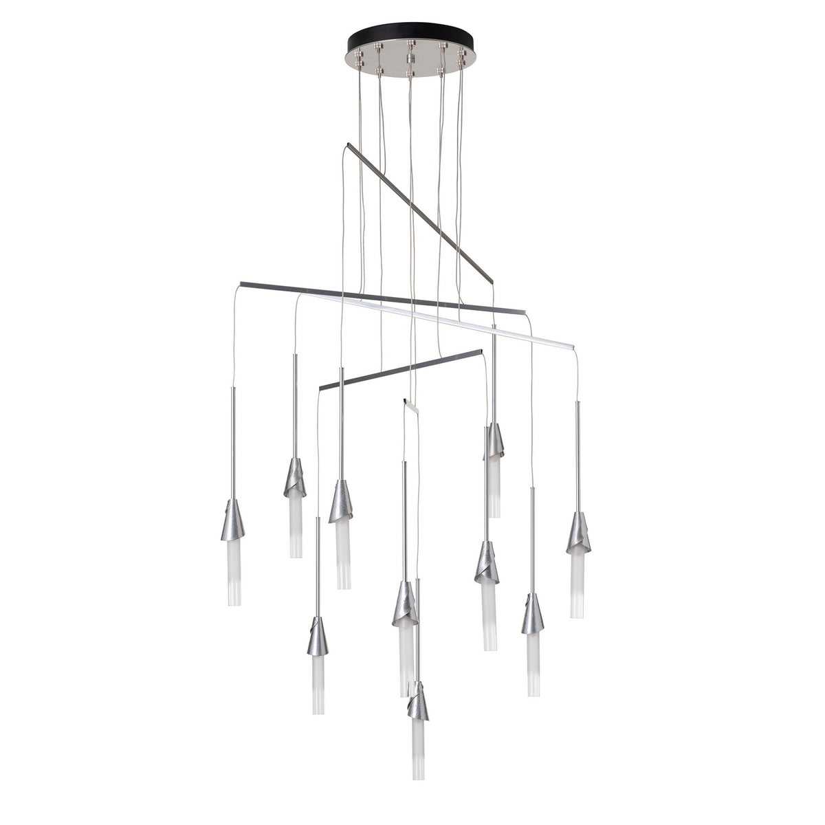 Hubbardton Forge - 131166-SKT-STND-85-WC0821 - Lilium 10-Light Mobile Pendant - Lilium - Sterling