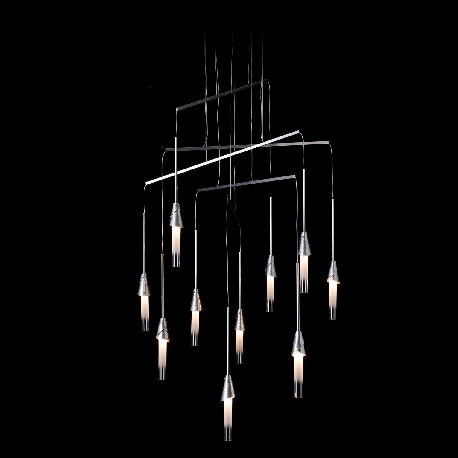 Hubbardton Forge - 131166-SKT-STND-85-WC0821 - Lilium 10-Light Mobile Pendant - Lilium - Sterling
