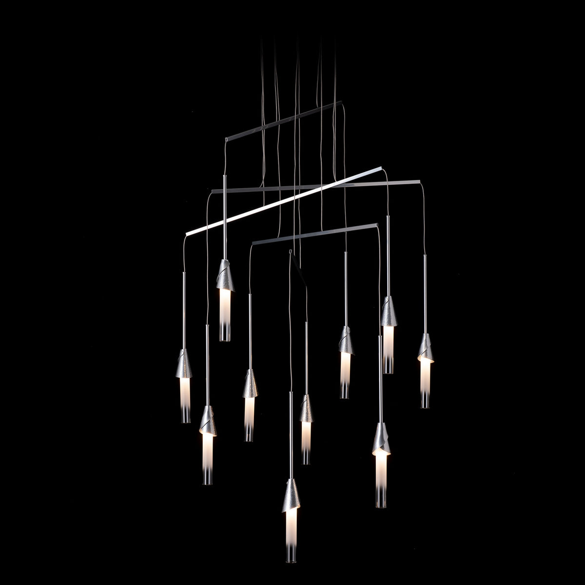 Hubbardton Forge - 131166-SKT-STND-85-WC0821 - Lilium 10-Light Mobile Pendant - Lilium - Sterling