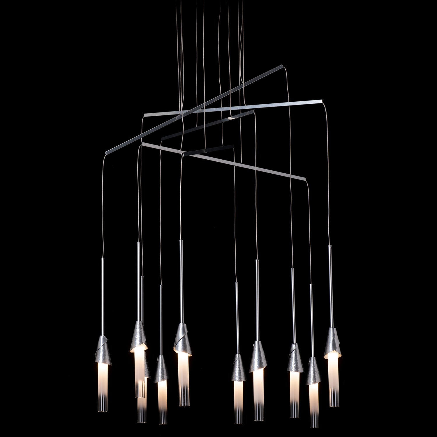 Hubbardton Forge - 131166-SKT-STND-85-WC0821 - Lilium 10-Light Mobile Pendant - Lilium - Sterling