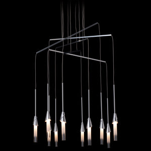 Hubbardton Forge - 131166-SKT-STND-85-WC0821 - Lilium 10-Light Mobile Pendant - Lilium - Sterling