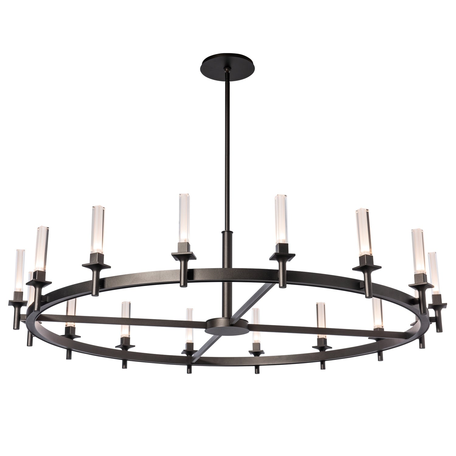 Hubbardton Forge - 131621-SKT-MULT-14-FD0886 - Windsor 16-Light Chandelier - Windsor - Oil Rubbed Bronze