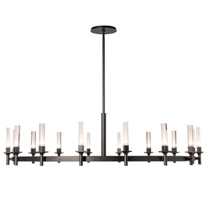 Hubbardton Forge - 131621-SKT-MULT-14-FD0886 - Windsor 16-Light Chandelier - Windsor - Oil Rubbed Bronze