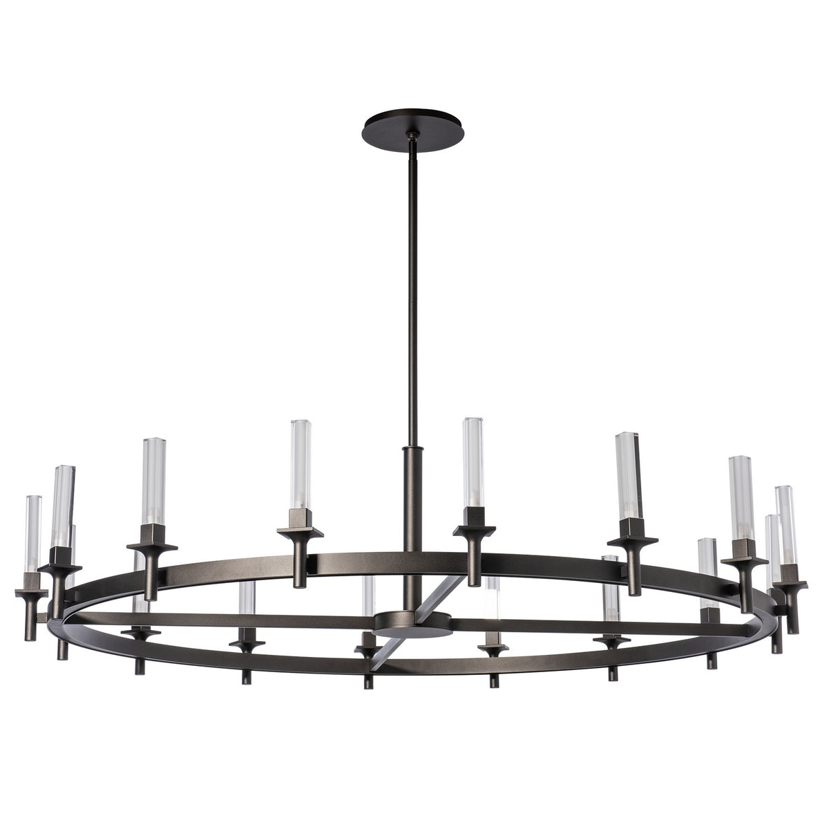Hubbardton Forge - 131621-SKT-MULT-14-FD0886 - Windsor 16-Light Chandelier - Windsor - Oil Rubbed Bronze