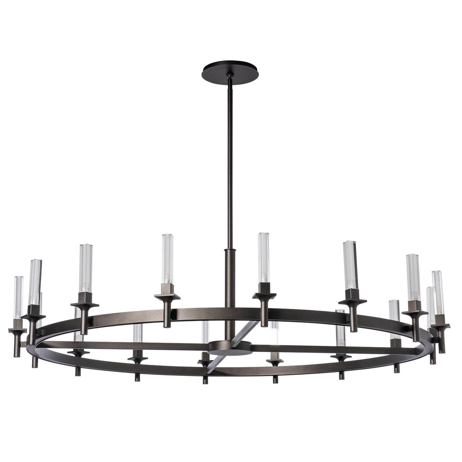 Hubbardton Forge - 131621-SKT-MULT-14-FD0886 - Windsor 16-Light Chandelier - Windsor - Oil Rubbed Bronze