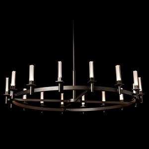 Hubbardton Forge - 131621-SKT-MULT-14-FD0886 - Windsor 16-Light Chandelier - Windsor - Oil Rubbed Bronze