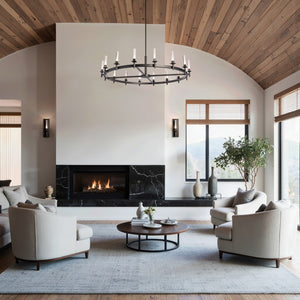 Hubbardton Forge - 131621-SKT-MULT-14-FD0886 - Windsor 16-Light Chandelier - Windsor - Oil Rubbed Bronze