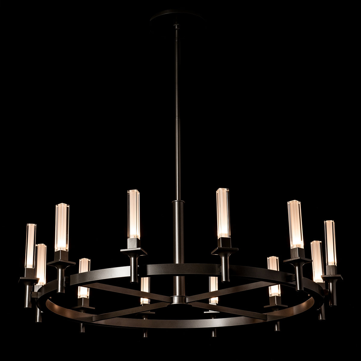 Hubbardton Forge - 131622-SKT-MULT-07-FD0886 - Windsor 12-Light Chandelier - Windsor - Dark Smoke