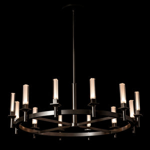 Hubbardton Forge - 131622-SKT-MULT-07-FD0886 - Windsor 12-Light Chandelier - Windsor - Dark Smoke