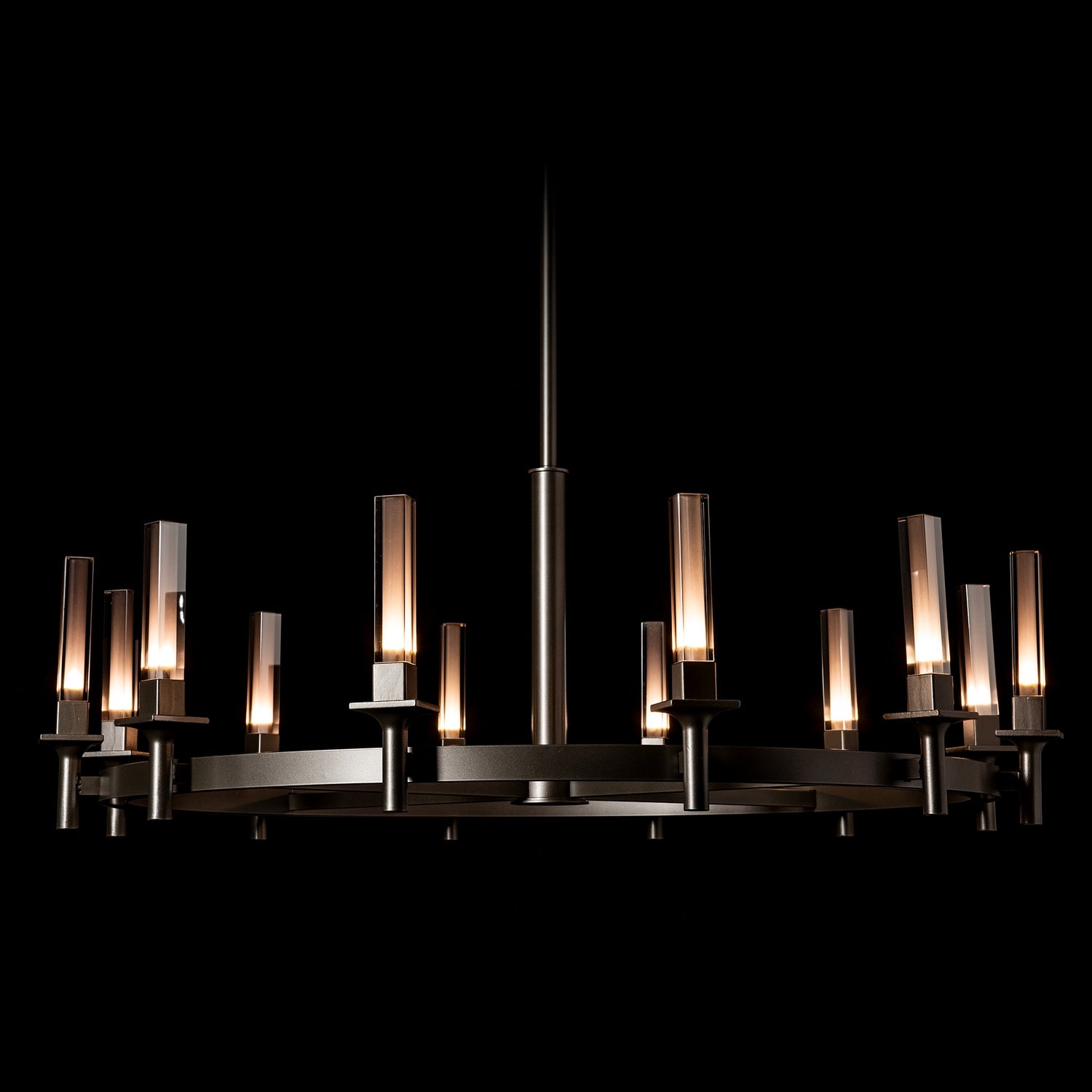 Hubbardton Forge - 131622-SKT-MULT-07-PS0886 - Windsor 12-Light Chandelier - Windsor - Dark Smoke