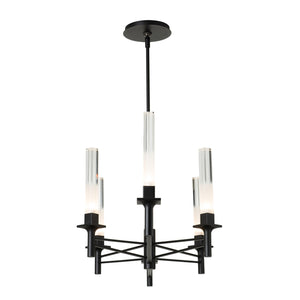 Hubbardton Forge - 131623-SKT-MULT-10-WC0887 - Truss 6-Arm Linear Chandelier - Truss - Black
