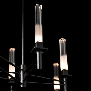 Hubbardton Forge - 131623-SKT-MULT-10-WC0887 - Truss 6-Arm Linear Chandelier - Truss - Black