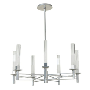 Hubbardton Forge - 131624-SKT-MULT-85-WC0887 - Truss 7-Arm Round Chandelier - Truss - Sterling
