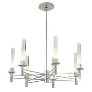 Hubbardton Forge - 131624-SKT-MULT-85-WC0887 - Truss 7-Arm Round Chandelier - Truss - Sterling