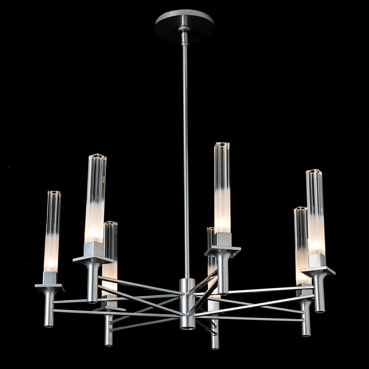 Hubbardton Forge - 131624-SKT-MULT-85-WC0887 - Truss 7-Arm Round Chandelier - Truss - Sterling