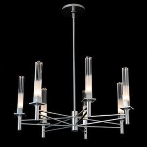 Hubbardton Forge - 131624-SKT-MULT-85-WC0887 - Truss 7-Arm Round Chandelier - Truss - Sterling